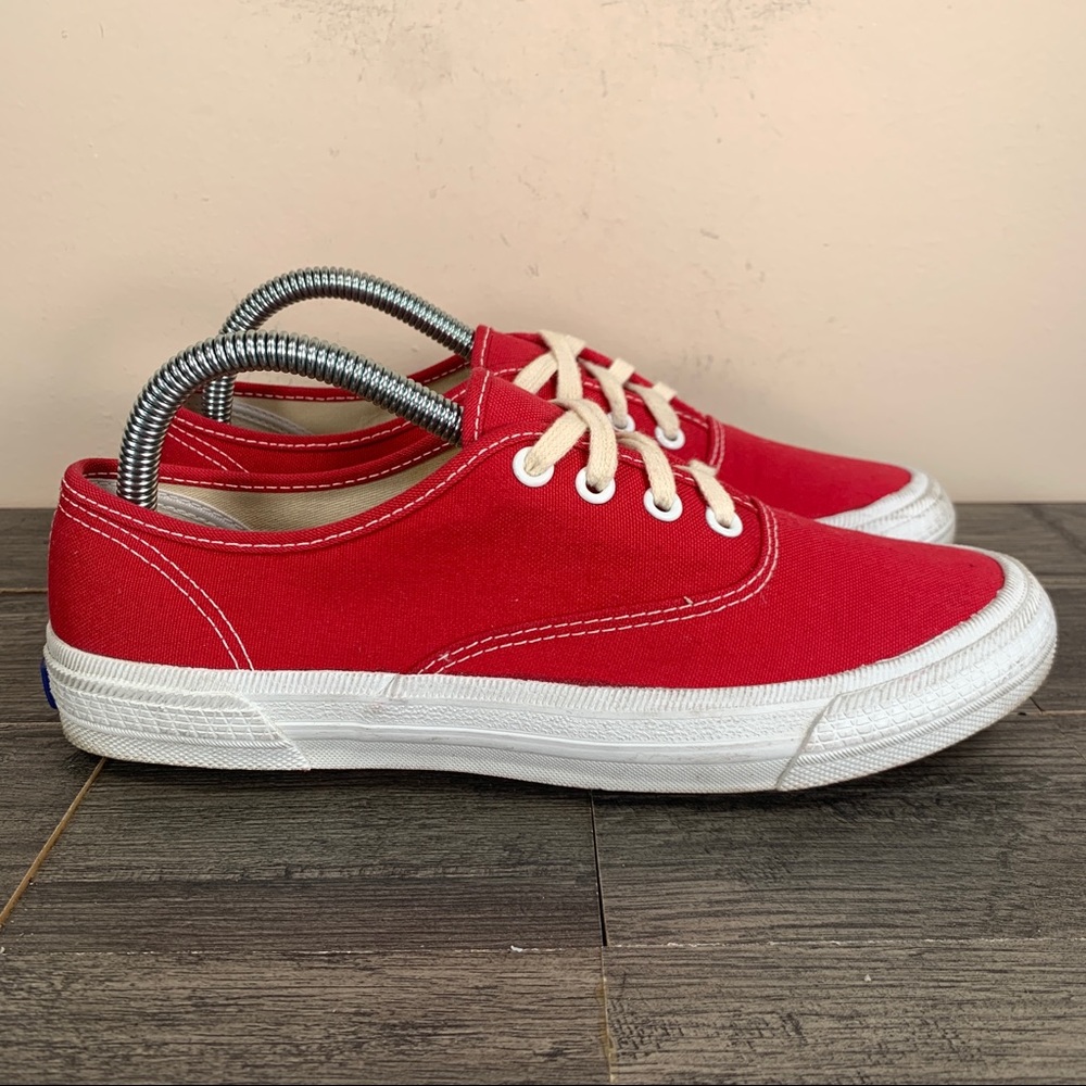 Keds Champion Originals Canvas Lace Up Sneakers Red Women’s 8.5